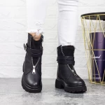Ghete Dama cu Platforma 2MX513 Negru » meishop.life