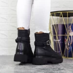 Ghete Dama cu Platforma 2MX513 Negru » meishop.life