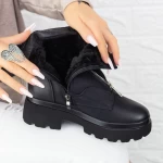Ghete Dama cu Platforma 2MX513 Negru » meishop.life