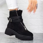 Ghete Dama cu Platforma 2MX513A Negru » meishop.life