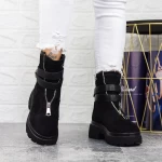 Ghete Dama cu Platforma 2MX513A Negru » meishop.life