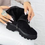 Ghete Dama cu Platforma 2MX513A Negru » meishop.life
