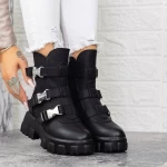 Ghete Dama cu Platforma 2MX501 Negru » meishop.life