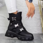 Ghete Dama cu Platforma 2MX501 Negru » meishop.life