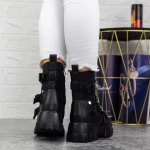 Ghete Dama cu Platforma 2MX501 Negru » meishop.life