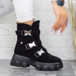 Ghete Dama cu Platforma 2MX501A Negru » meishop.life