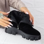 Ghete Dama cu Platforma 2MX501A Negru » meishop.life