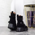 Ghete Dama cu Platforma 2MX501A Negru » meishop.life
