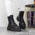 Ghete Dama cu Platforma 2WL300 Negru » meishop.life