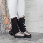 Ghete Dama 2BQ13 Guncolor-Negru » meishop.life