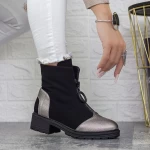 Ghete Dama 2BQ13 Guncolor-Negru » meishop.life