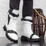 Ghete Dama 2MX372 Alb-Negru » meishop.life