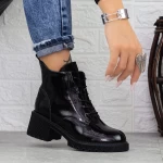 Ghete Dama cu Platforma 1026-3 Negru » meishop.life