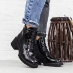Ghete Dama cu Platforma 1026-3 Negru » meishop.life