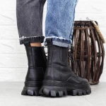 Ghete Dama cu Platforma D5691E Negru » meishop.life