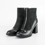 Botine Dama cu toc gros K9191-1B Verde » meishop.life