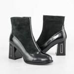 Botine Dama cu toc gros K9191-1B Verde » meishop.life