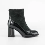 Botine Dama cu toc gros K9191-1B Verde » meishop.life