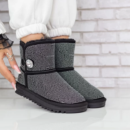 Ghete UG Dama 2W325 Negru-Alb » meishop.life