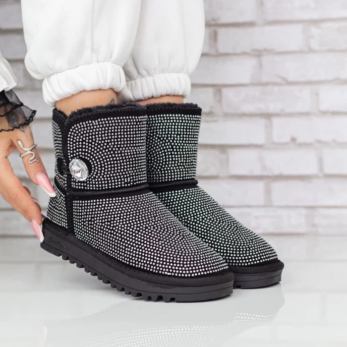 Ghete UG Dama 2W325 Negru-Alb » meishop.life
