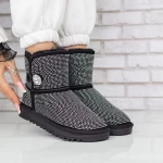Ghete UG Dama 2W325 Negru-Alb » meishop.life