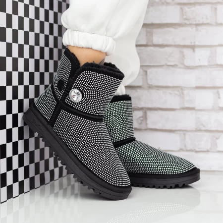 Ghete UG Dama 2W325 Negru-Alb » meishop.life