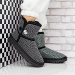 Ghete UG Dama 2W325 Negru-Alb » meishop.life