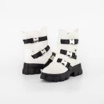 Ghete Dama 2MX501 Alb-Negru » meishop.life