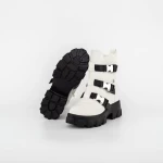 Ghete Dama 2MX501 Alb-Negru » meishop.life