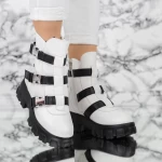 Ghete Dama 2MX501 Alb-Negru » meishop.life