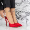 Pantofi Stiletto 2XKK7 Rosu Mei