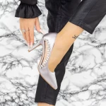 Pantofi Stiletto 2XKK7 Gri » meishop.life