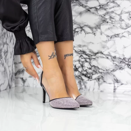 Pantofi Stiletto 2XKK6 Negru » meishop.life