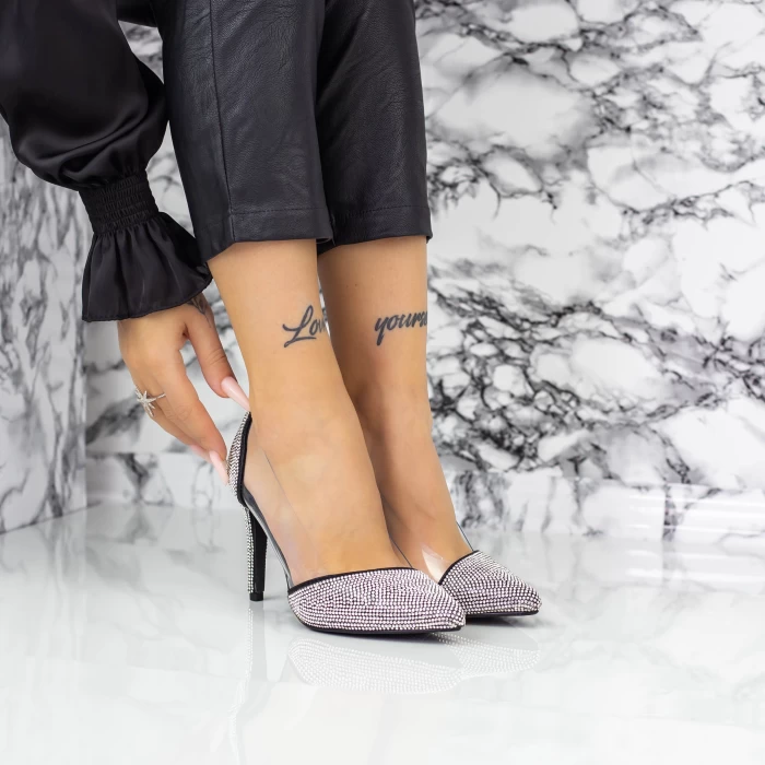 Pantofi Stiletto 2XKK6 Negru » meishop.life
