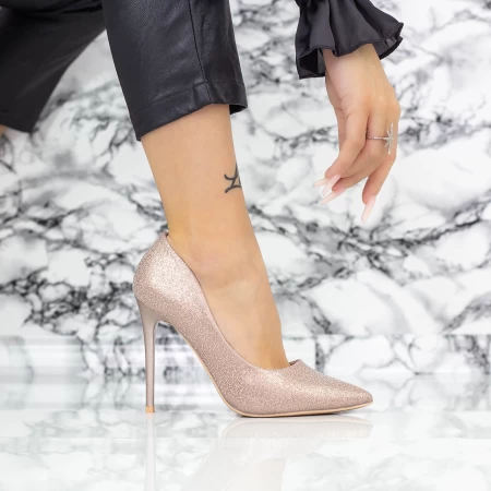 Pantofi Stiletto 2YZ1 Champagne » meishop.life
