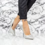 Pantofi Stiletto 2YZ1 Argintiu » meishop.life