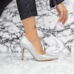 Pantofi Stiletto 2YZ5 Argintiu » meishop.life