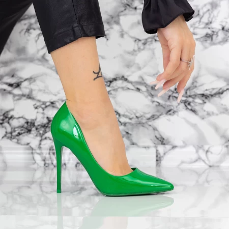 Pantofi Stiletto 2YZ1 Verde » meishop.life