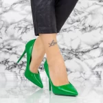 Pantofi Stiletto 2YZ1 Verde » meishop.life