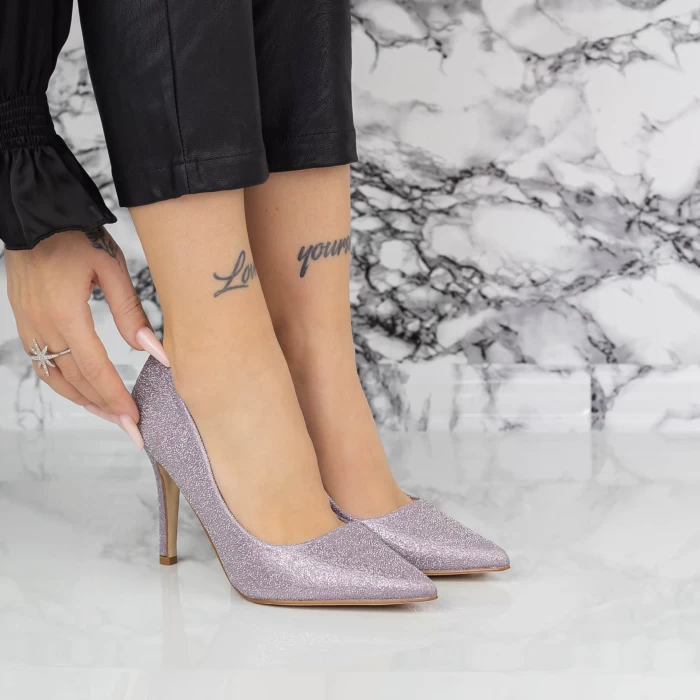 Pantofi Stiletto 2YZ5 Mov » meishop.life
