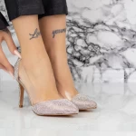 Pantofi Stiletto 2XKK6 Champagne » meishop.life
