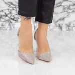 Pantofi Stiletto 2XKK6 Champagne » meishop.life