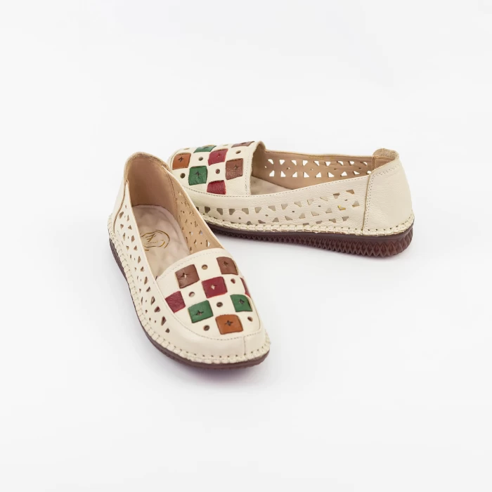 Pantofi Casual Dama BBX21505 Crem » meishop.life