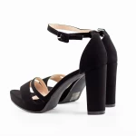 Sandale Dama cu Toc gros si Platforma 2YXD69 Negru » meishop.life