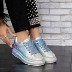 Pantofi Sport Dama 2XJ85 Albastru deschis » meishop.life