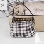 Poseta Dama 1990 Negru-Argintiu » meishop.life
