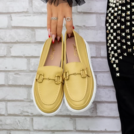 Pantofi Casual Dama 2KM6 Galben » meishop.life