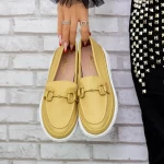 Pantofi Casual Dama 2KM6 Galben » meishop.life
