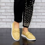Pantofi Casual Dama 2KM6 Galben » meishop.life