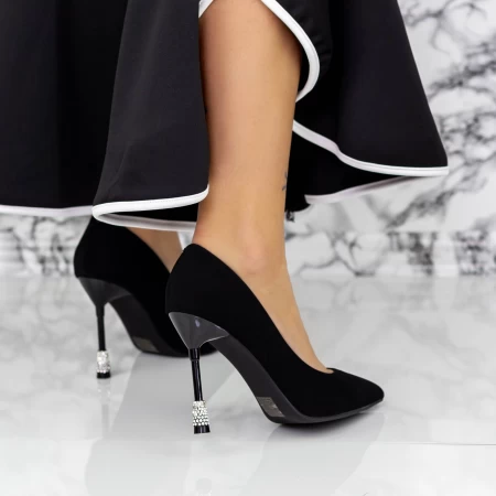 Pantofi Stiletto 2DC8 Negru » meishop.life